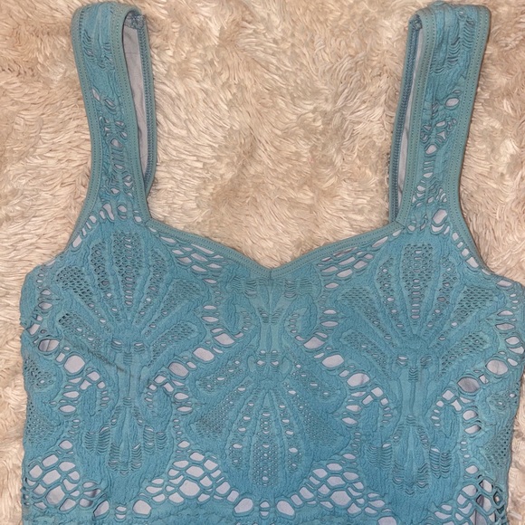 Intimately by Free People, blue lace bodycon dress - Picture 5 of 7